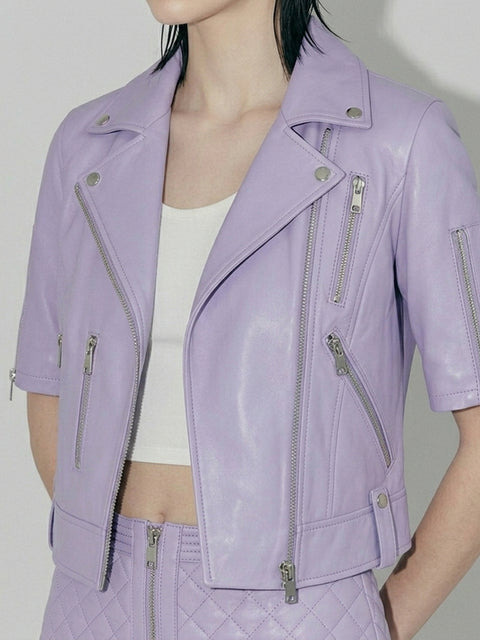 NICO RECYCLED LEATHER JACKET - AS by DF