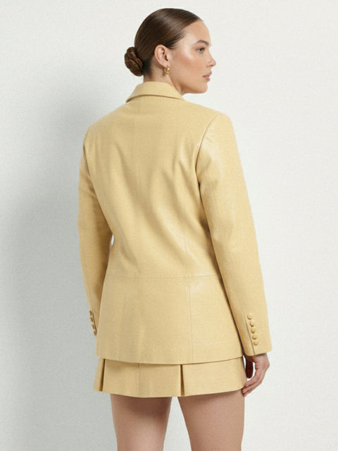CURVE WILLOW LEATHER BLAZER