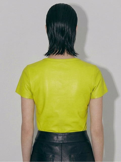 NEW GUARD RECYCLED LEATHER TEE - AS by DF
