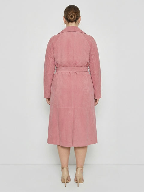 CURVE CANDY SUPERSUEDE TRENCH COAT
