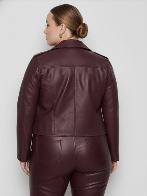 CURVE CINDY RECYCLED LEATHER JACKET
