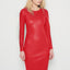 MRS. SMITH STRETCH LEATHER DRESS
