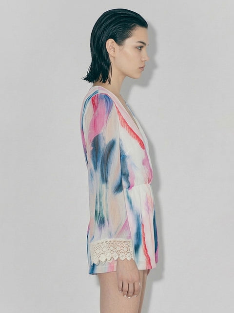 PORTOFINO SILK ROMPER - AS by DF
