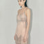 CHAMPAGNE BEADED WATERFALL DRESS - AS by DF