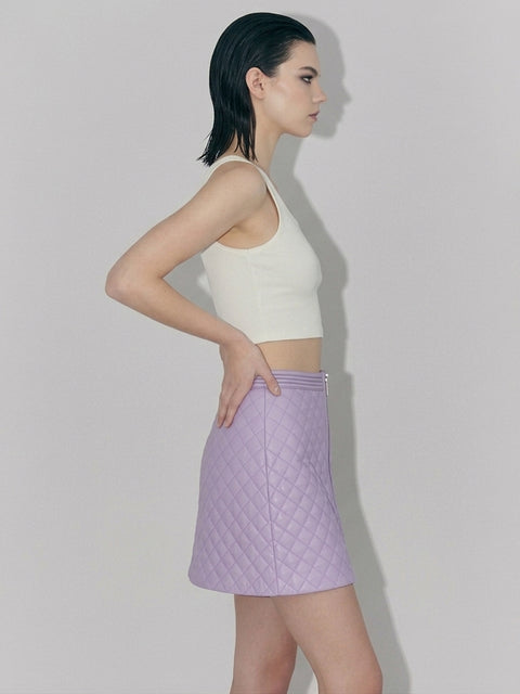 NICO RECYCLED LEATHER SKIRT - AS by DF