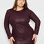 CURVE MRS. SMITH STRETCH LEATHER DRESS - AS by DF