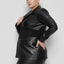 CURVE AMOUR RECYCLED LEATHER BLAZER