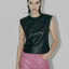 BLAZE RECYCLED LEATHER TEE - AS by DF