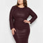CURVE MRS. SMITH STRETCH LEATHER DRESS - AS by DF