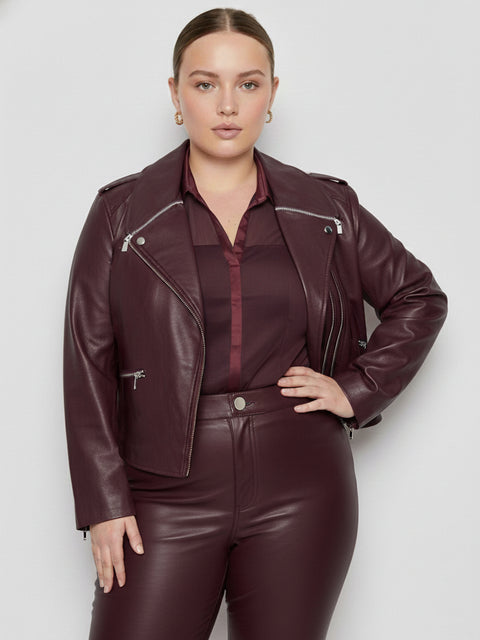 CURVE CINDY RECYCLED LEATHER JACKET