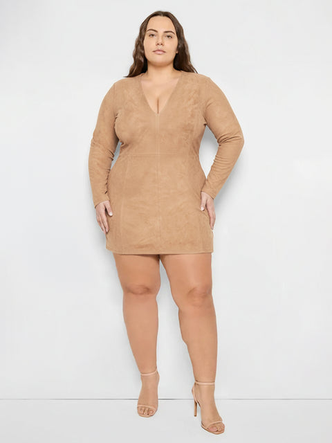 CURVE DEMETER STRETCH SUEDE DRESS - AS by DF