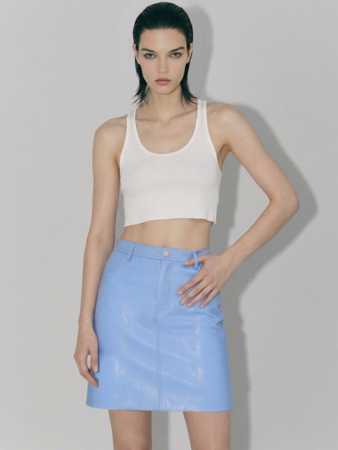 POPPY LEATHER SKIRT