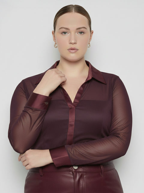 CURVE ESCAPADE STRETCH BLOUSE