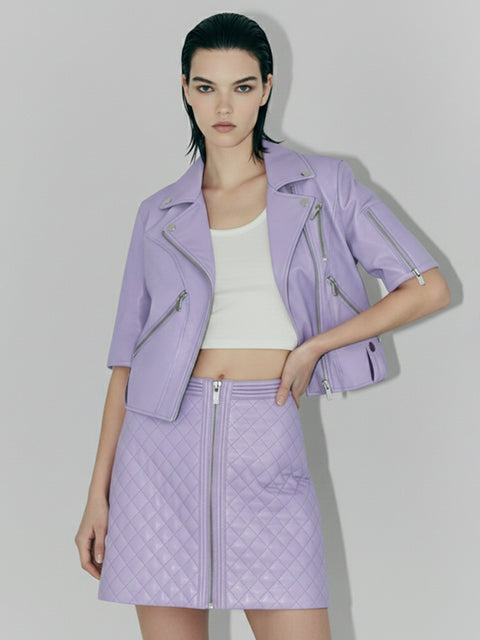 NICO RECYCLED LEATHER JACKET - AS by DF