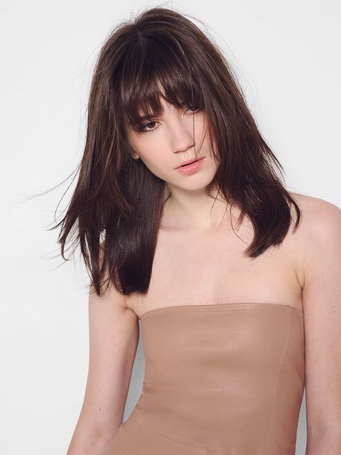 AURA STRETCH LEATHER DRESS - AS by DF
