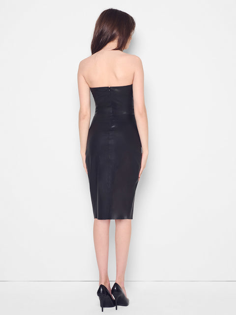 AURA STRETCH LEATHER DRESS - AS by DF