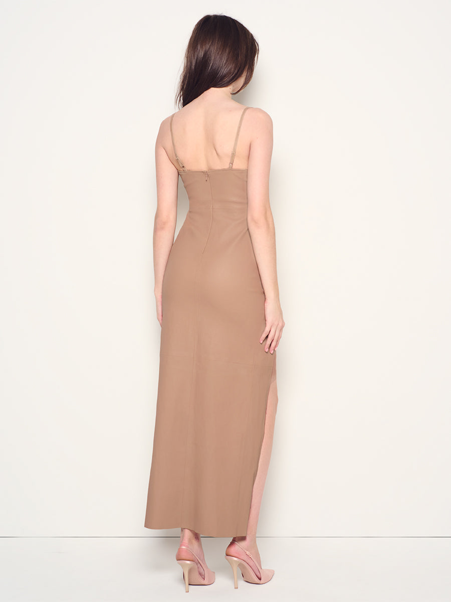 APHRODITE STRETCH LEATHER DRESS – AS by DF