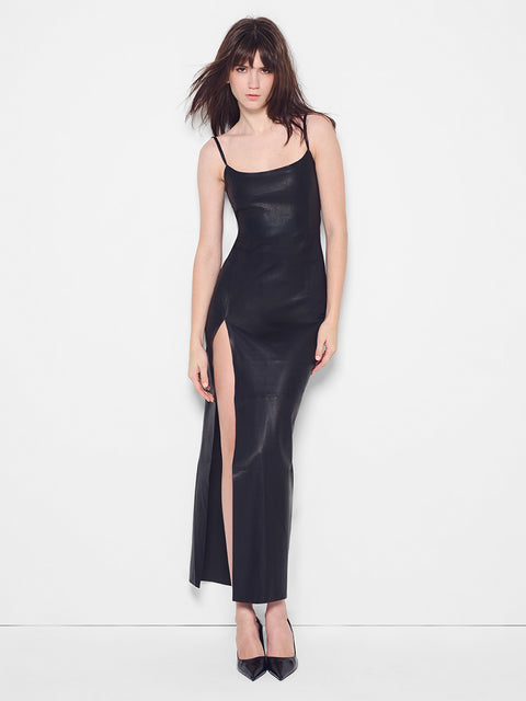 APHRODITE STRETCH LEATHER DRESS – AS by DF
