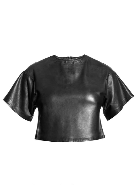 BECK UPCYCLED LEATHER TEE