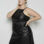 CURVE FAITH RECYCLED LEATHER DRESS - AS by DF