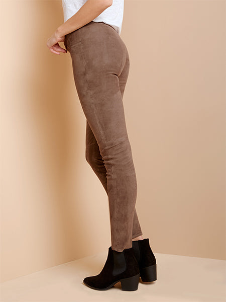 LEGGINGS KENNY IN CAMOSCIO STRETCH