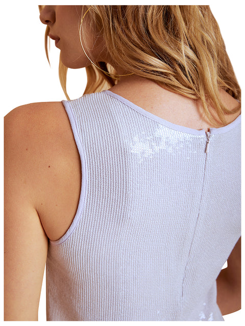 TOP IN PAILLETTES CHIARA