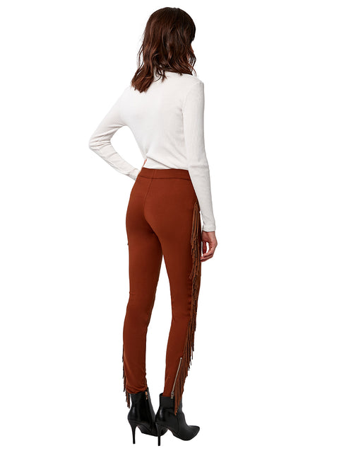 Ignore - LANA FRINGE LEATHER LEGGINGS - AS by DF