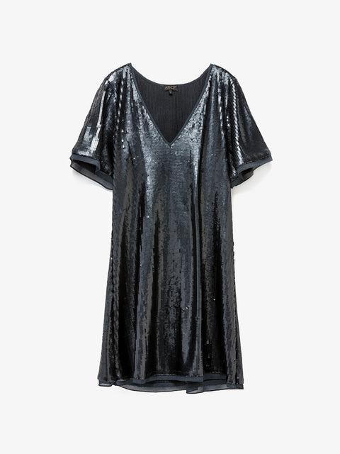 GENEVA SEQUIN SHIFT DRESS