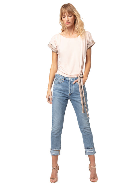 TOP GIADA CON PERLINE