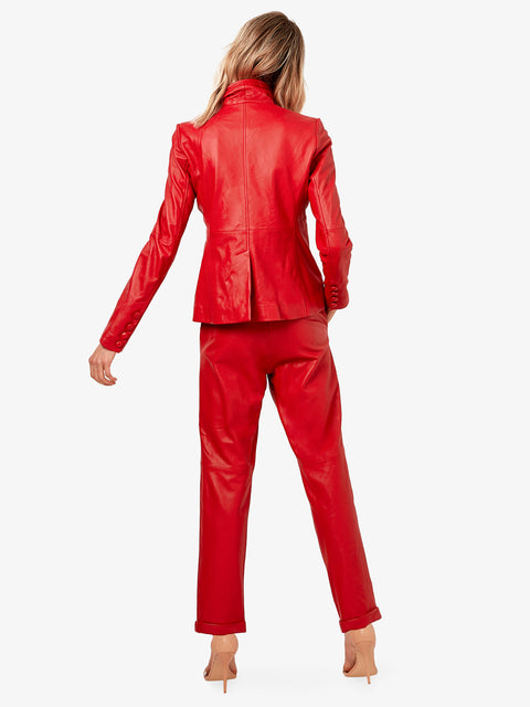 BLAZER DENISE IN PELLE RICICLATA