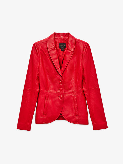 BLAZER DENISE IN PELLE RICICLATA