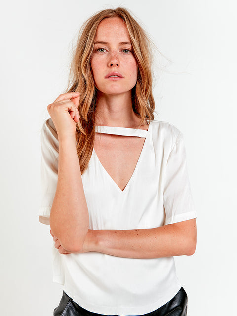 T-SHIRT EN SATIN SARAH