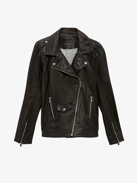 CURVE CULT RECYCLED LEATHER JACKET