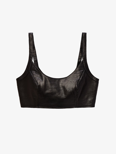 MERCURY RECYCLED LEATHER BRALETTE