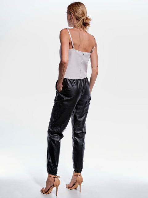 THE UPCYCLED LEATHER JOGGERS