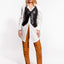 HAILEY RECYCLED LEATHER VEST - AS by DF