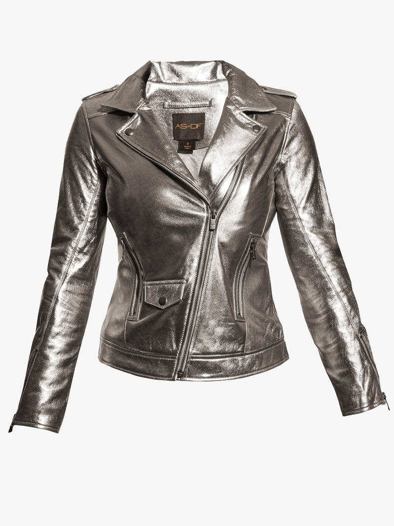 CURVE CULT UPCYCLED LEATHER JACKET