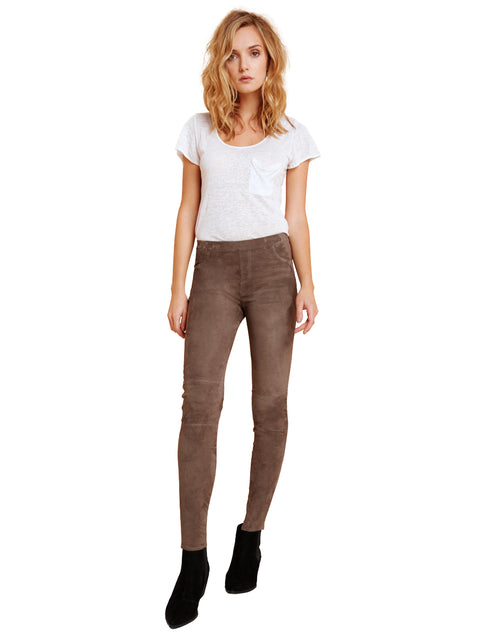 KENNY STRETCH SUEDE LEGGINGS